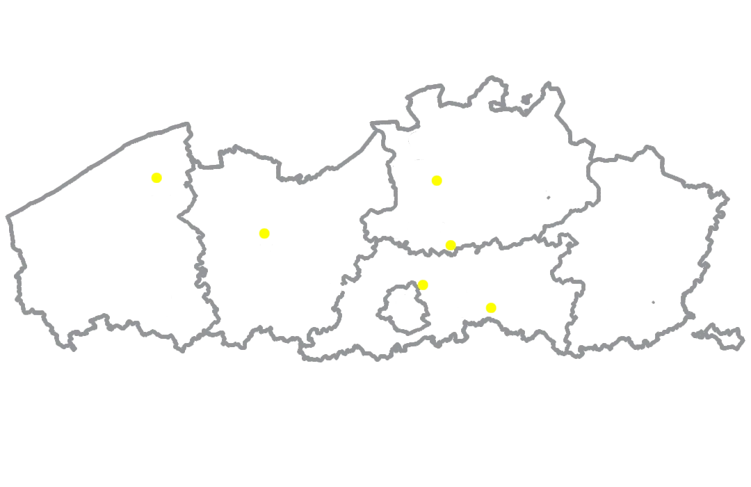 Kaart van Vlaanderen