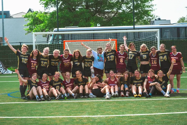 Dameslacrosse teamfoto